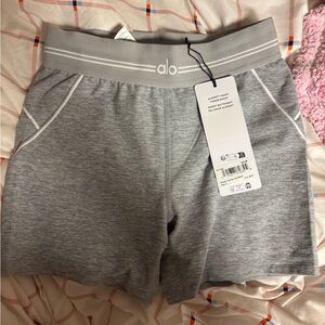 Alo Gray heart throb Shorts